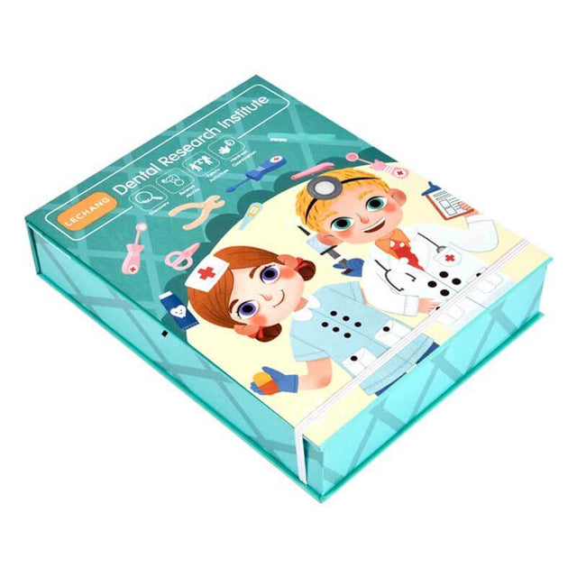 Wooden Simulation Dentist Set, Kids Doctor Kit, 18 PCS Kids Doctor Playset, Wooden Dentist Kit for Kids, Pretend Play for Toddlers 3-5 | Shinymarch
