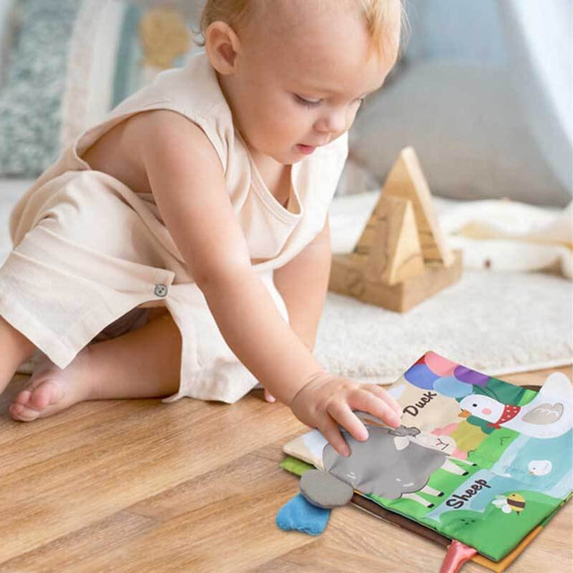 Baby Books 0-6 Months - 3PCS Montessori Toys for Babies 0-3-6-9-12-18 Months,Infant Newborn Tummy Time Toys Touch Feel Book Learning Sensory Toys, Stocking Stuffers for Boys Girls | Shinymarch