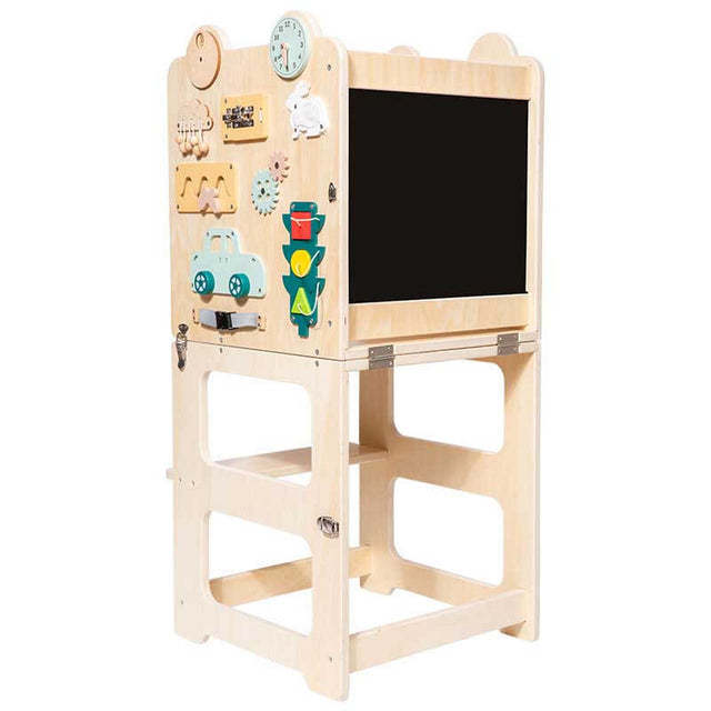 Kitchen Step Stool for Kids and Toddlers with Safety Rail, Kids Step Stool Standing Tower Learning Stool for Bathroom& Kitchen | Shinymarch