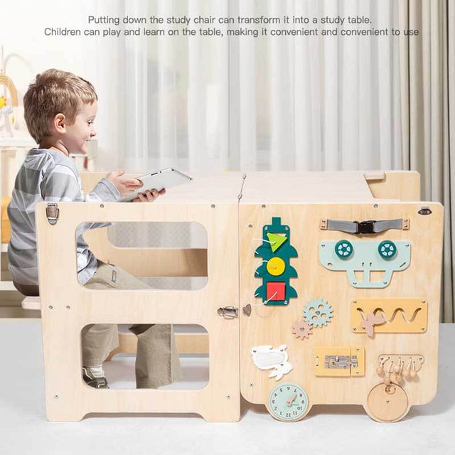 Kitchen Step Stool for Kids and Toddlers with Safety Rail, Kids Step Stool Standing Tower Learning Stool for Bathroom& Kitchen | Shinymarch