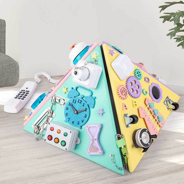 Wooden Pyramid Montessori Toy Center for Kids | Shinymarch