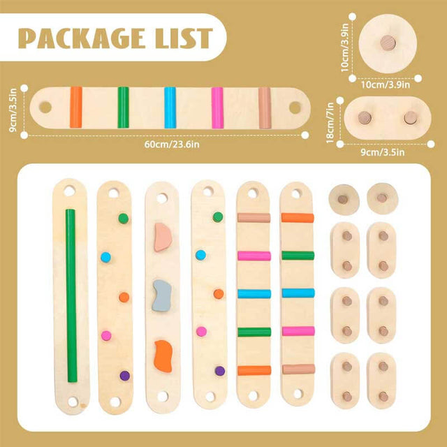 Wooden Balance Beam for Kids 3-5 Toddler Montessori Balance Beam Indoor Outdoor Kids Balance Stepping Stones Coordination and Stability Exercise | Shinymarch