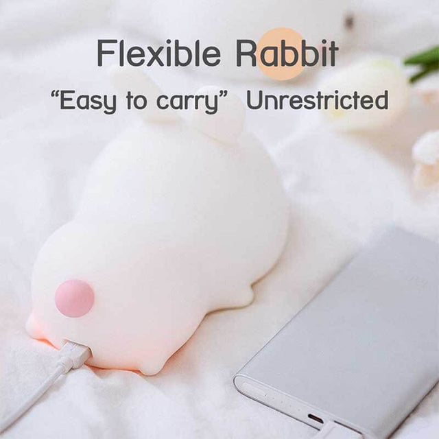 Cute Kids Night Light,Baby Birthday Gifts,Cute Silicone Baby Night Light with Touch Sensor, Portable and USB Rechargeable Nightlight for Children | Shinymarch