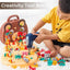 Creative Mosaic Drill Set for Kids, STEM Learning Toys, 3D Construction Engineering Building Blocks for Boys and Girls Ages 3 4 5 6 7 8 9 10 Year Old | Shinymarch