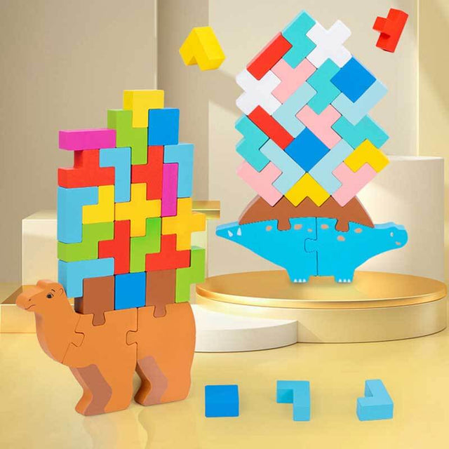 Wooden Camel Stacking High for Kids | Shinymarch
