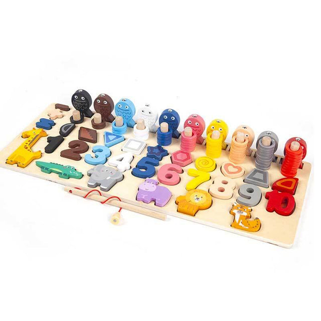 Number+Alphabet Fun Fishing Game, Preschool Learning ABC and Math Educational Toys for 3 4 5 Years Old Girl Boy Kids | Shinymarch