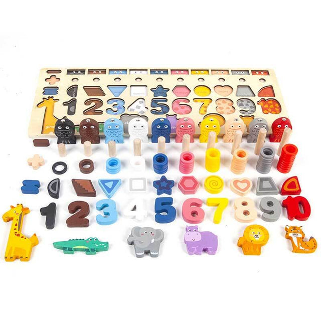 Number+Alphabet Fun Fishing Game, Preschool Learning ABC and Math Educational Toys for 3 4 5 Years Old Girl Boy Kids | Shinymarch