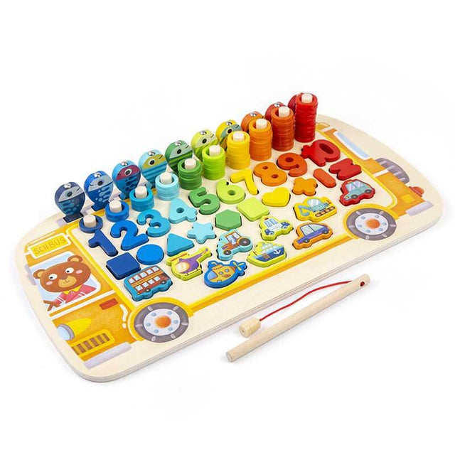 Number+Alphabet Fun Fishing Game, Preschool Learning ABC and Math Educational Toys for 3 4 5 Years Old Girl Boy Kids | Shinymarch