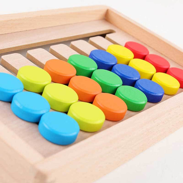 Wooden Early Learning 4-color Sorting Game | Shinymarch