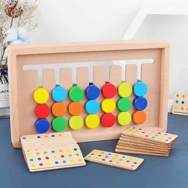 Wooden Early Learning 4-color Sorting Game | Shinymarch