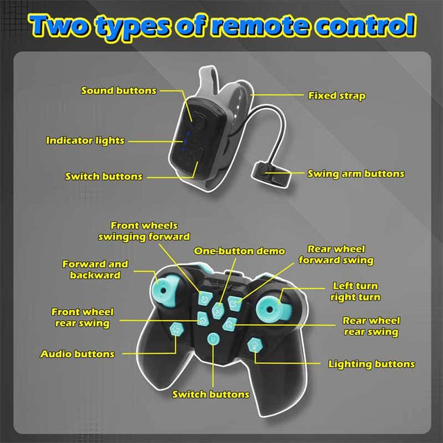 Gesture Sensing Stunt RC Cars, Toys Gifts for Kids 6-12 Year Old Boys Girls, 2.4Ghz Remote Control Cars, Cool Lighting with Music, Gray | Shinymarch
