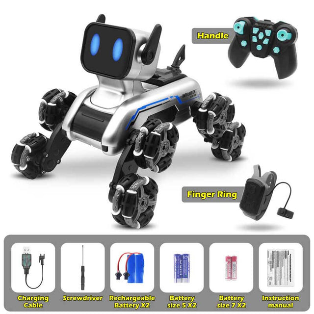 Gesture Sensing Stunt RC Cars, Toys Gifts for Kids 6-12 Year Old Boys Girls, 2.4Ghz Remote Control Cars, Cool Lighting with Music, Gray | Shinymarch