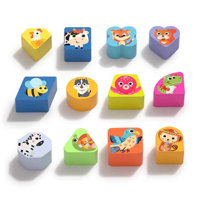 Montessori Wooden Ice Cream Dessert Cart, Shape Sorting Toys for Boys and Girls 3-6 Years Old,One Year Old Girl Birthday Gifts,Early Childhood Education Fine Motor Skills Development | Shinymarch