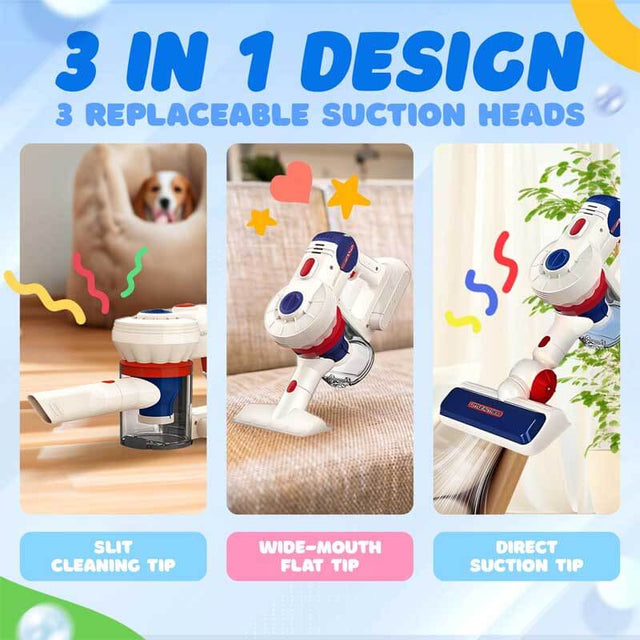 Kids Cleaning Toy Set, Shinymarch 12 PCS Kids Vacuum That Really Works, Broom and Mop Pretend Cleaning Set for Toddlers, Montessori Play Toy Gift for Boys and Girls Ages 3+ | Shinymarch