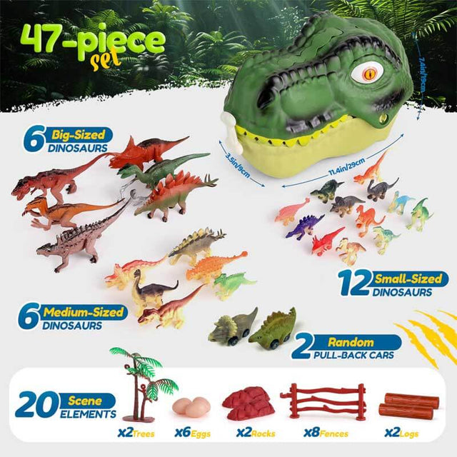 Juego de dinosaurios de juguete de regalo