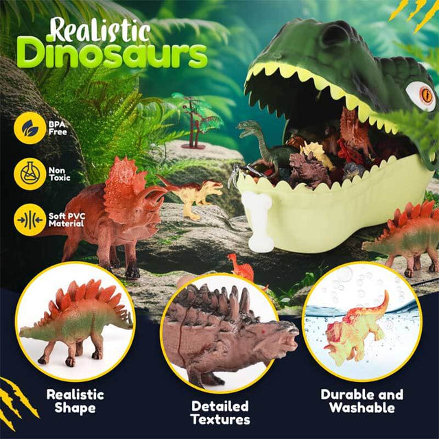 Juego de dinosaurios de juguete de regalo