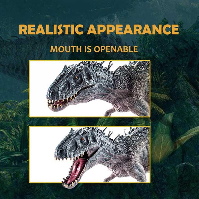 Large Dinosaur Toy, 15.7" Dinosaur Figures Realistic Rex with Moveable Jaw, Educational Animal Model for Collector, Dinosaur Fanatics, Birthday Gift | Shinymarch