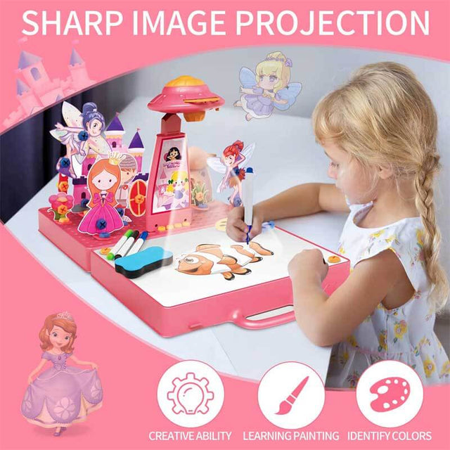Drawing Projector for Kids, Tracing Projector for Drawing Early Learning Educational Toy Art Supplies for Kids 6-8, Astronaut Toys for Kids Smart Projection Drawing Board Gift for Boys | Shinymarch