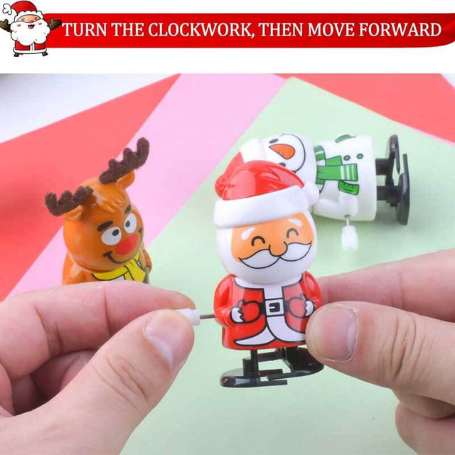 5 Pack Christmas Wind Up Toys, Christmas Stocking Stuffers Toys Assortment for Kids Women Party Favors Christmas Jumping Toys Party Favor Stocking Stuffers | Shinymarch