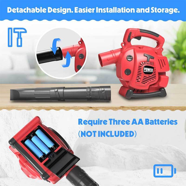 Toy Leafblower for Kids- Kids Leaf Blower That Really Works with Toy Tool Set, Pretend Play Series Gardening Kids Tool Set | Shinymarch