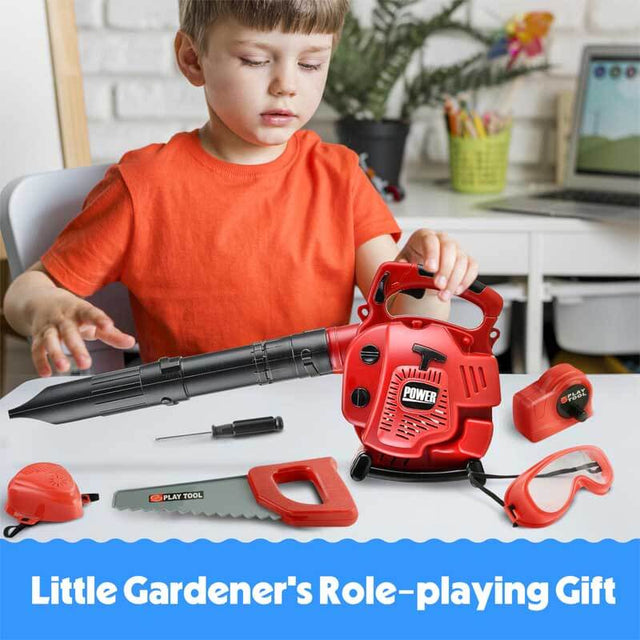 Toy Leafblower for Kids- Kids Leaf Blower That Really Works with Toy Tool Set, Pretend Play Series Gardening Kids Tool Set | Shinymarch