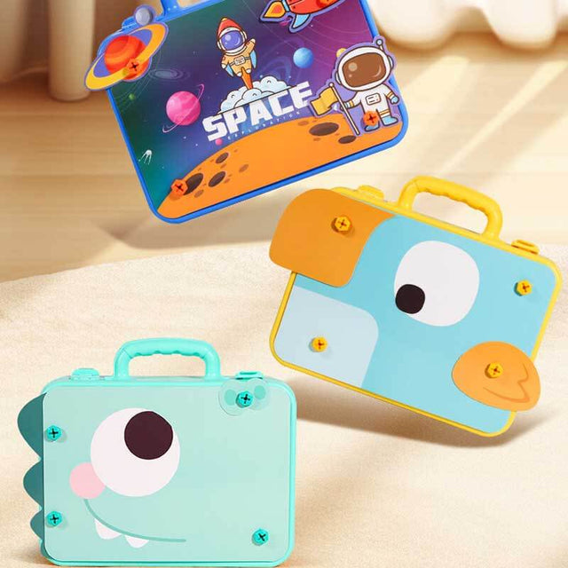 Creative Mosaic Drill Set for Kids, STEM Learning Toys, 3D Construction Engineering Building Blocks for Boys and Girls Ages 3 4 5 6 7 8 9 10 Year Old | Shinymarch