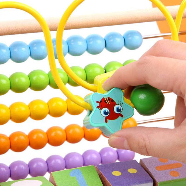 Wooden Early Learning Giraffe Calculator for Kids | Shinymarch
