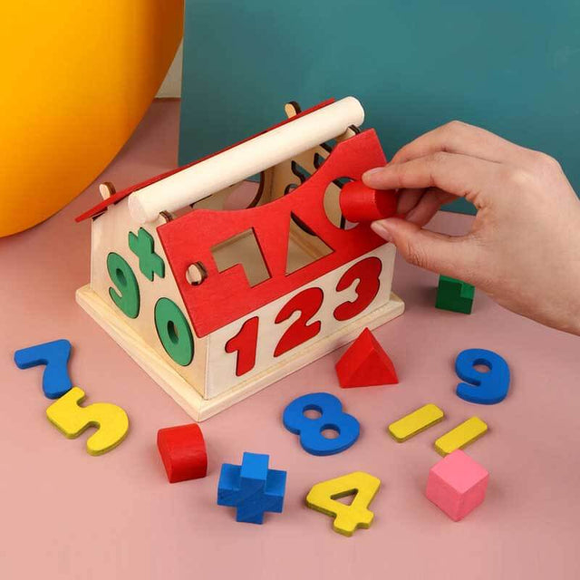 Wooden Numer House for Preschooler | Shinymarch
