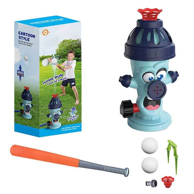 Water Sprinkler Baseball Toy for Kids Outdoor Play Summer 360° Roating Spray Water Game Backyard Lawn Pool Party Fun | Shinymarch