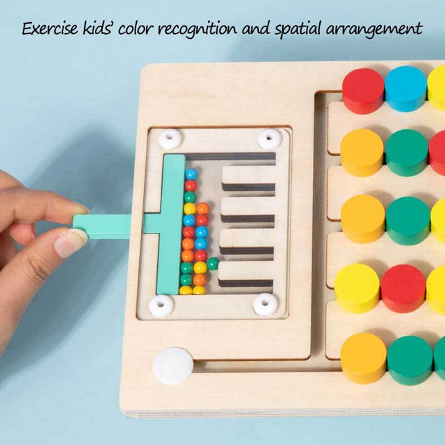 Wooden Early Learning Color Matching Game for Kids | Shinymarch