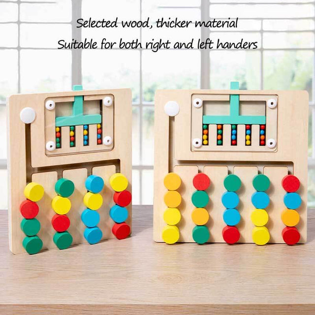 Wooden Early Learning Color Matching Game for Kids | Shinymarch