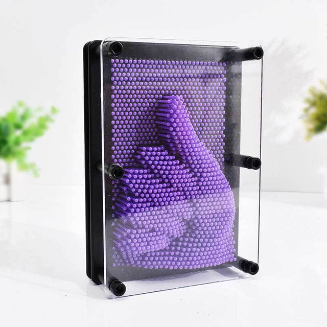 3D DIY Pin Art Toy for Kids - Safe and Durable Creative Cloning Pin Art with High-Transparency Acrylic Board, Eco-Friendly ABS Plastic, Ideal for Artistic Expression and Imagination Development | Shinymarch