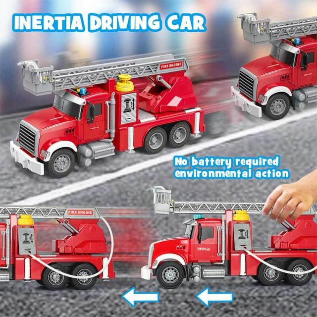 Kids Toys for 3 4 5 6 7 Years Old Boys, 15" Large Tow Truck Toy,Friction Powered Transport Truck Crane Toy with Lights and Sounds,with Roadster,Toddlers Gifts | Shinymarch