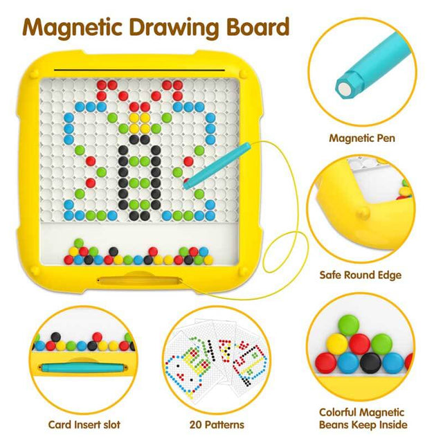 2 in 1 Magnetic Color and Number Maze & Drawing Board, Toddler Toys 2-3 3-5 Montessori Learning Toys for Toddlers 2-4 Years, 2 Uses Color Matching Counting Toddler Activities | Shinymarch