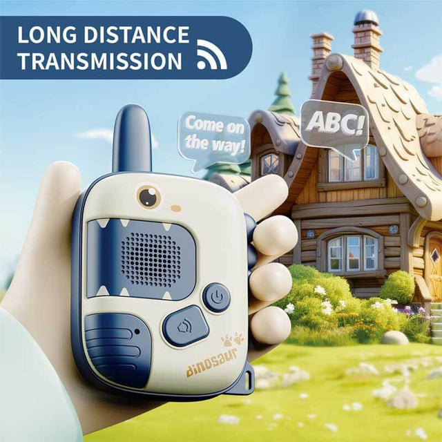 Kids Walkie Talkies Toys for Boys:Dinosaur Toys 2 Pack Birthday Gifts for 3 4 5-7 8 Year Old Boys Toys for 4 5 6 7 8-10 Year Old Camping Outdoor Games,Christmas Stocking Stuffers for Boys Girls | Shinymarch