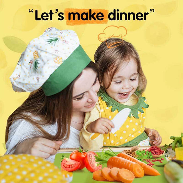 28PCS Toddler Knife Set - Kids Knifes for Real Cooking, Montessori Kids Kitchen Knife Set with Cutting Board Crinkle Cutters Kid Safe Knives, Toddlers Kitchen Tools for Age 2-10 Year Old Girl Boy | Shinymarch