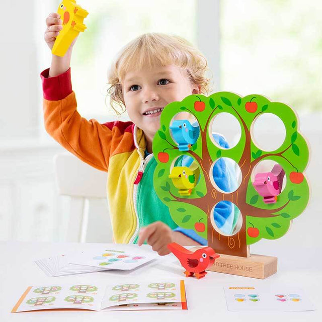 Little Bird Color Recognition Fine Motor Skills Game Color Matching Toy Educational Learning Toy for Age 3-6 | Shinymarch