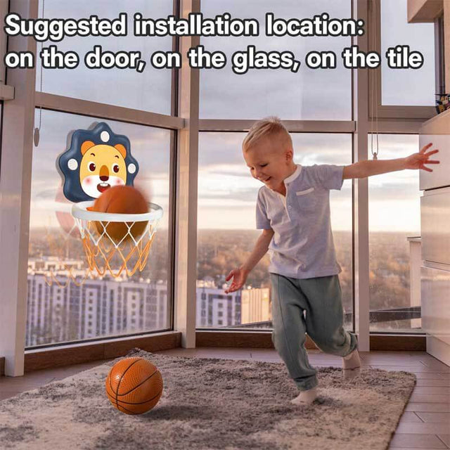 Toddlers Kids Boys Mini Basketball Hoop Toys Indoor,Adjustable Height,Space-Saving,Christmas Birthday Gifts,Kids Toys Boys 3-4-5-6-7-8 Years Old (Blue, Large Score) | Shinymarch