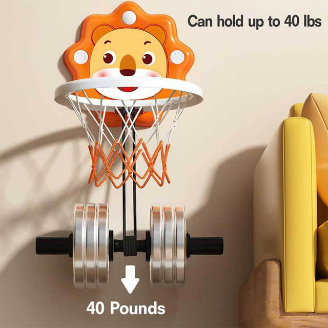Toddlers Kids Boys Mini Basketball Hoop Toys Indoor,Adjustable Height,Space-Saving,Christmas Birthday Gifts,Kids Toys Boys 3-4-5-6-7-8 Years Old (Blue, Large Score) | Shinymarch