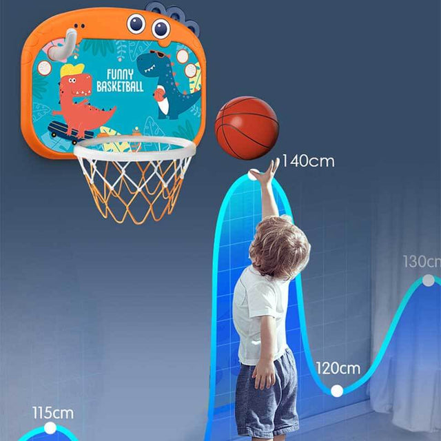Toddlers Kids Boys Mini Basketball Hoop Toys Indoor,Adjustable Height,Space-Saving,Christmas Birthday Gifts,Kids Toys Boys 3-4-5-6-7-8 Years Old (Blue, Large Score) | Shinymarch