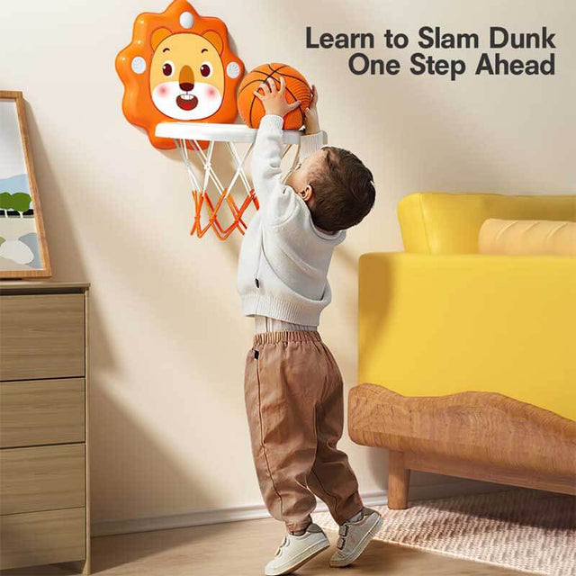 Toddlers Kids Boys Mini Basketball Hoop Toys Indoor,Adjustable Height,Space-Saving,Christmas Birthday Gifts,Kids Toys Boys 3-4-5-6-7-8 Years Old (Blue, Large Score) | Shinymarch