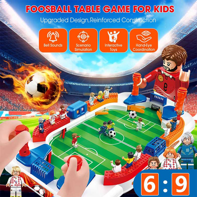 Soccer Board Game for Boys, Mini Football Table Game for Kids, Interactive Soccer Toys with 12 Tiny Fans, Football Games for Home Party, Football Soccer Gifts for 6 7 8 9-12 Year Old Boys | Shinymarch