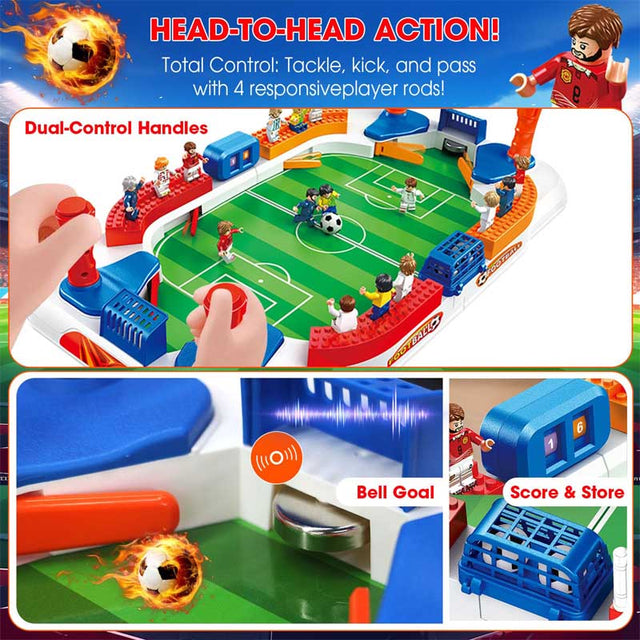 Soccer Board Game for Boys, Mini Football Table Game for Kids, Interactive Soccer Toys with 12 Tiny Fans, Football Games for Home Party, Football Soccer Gifts for 6 7 8 9-12 Year Old Boys | Shinymarch