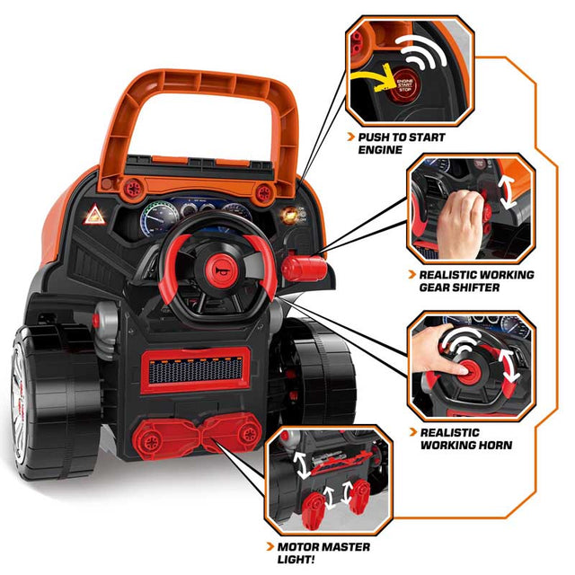 Large Truck Engine Toys for Kids 3-8 Years Old, Big Truck Builder Kit, Mechanic Repair Set for Kids, Ideal Christmas, Birthday Gifts | Shinymarch
