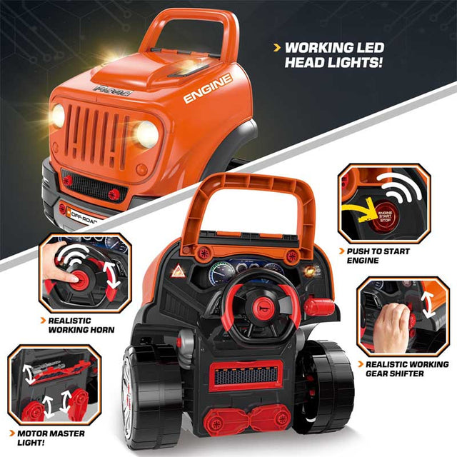 Large Truck Engine Toys for Kids 3-8 Years Old, Big Truck Builder Kit, Mechanic Repair Set for Kids, Ideal Christmas, Birthday Gifts | Shinymarch