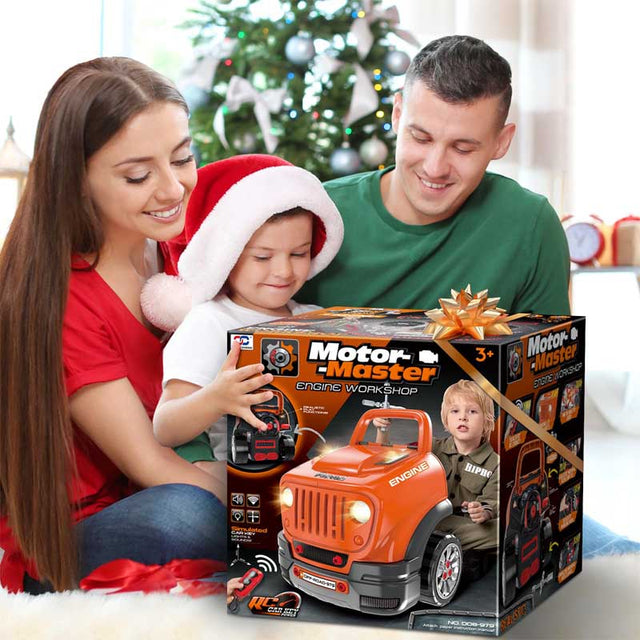Large Truck Engine Toys for Kids 3-8 Years Old, Big Truck Builder Kit, Mechanic Repair Set for Kids, Ideal Christmas, Birthday Gifts | Shinymarch