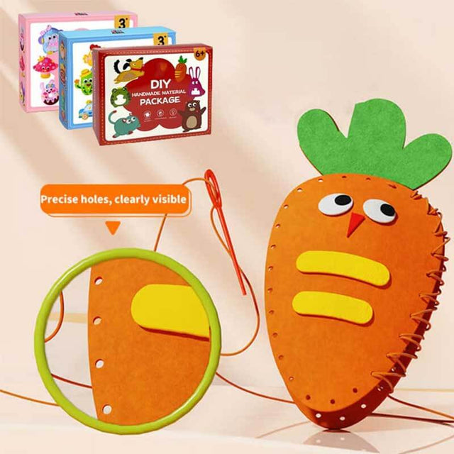 DIY Doll Sewing Toys, DIY Doll Sewing Kit for Kids Ages 6-12, Complete Craft Kit with Fabric, Needles, Thread & Stuffing, Educational Toy for Girls to Create Handmade Plush Toys | Shinymarch