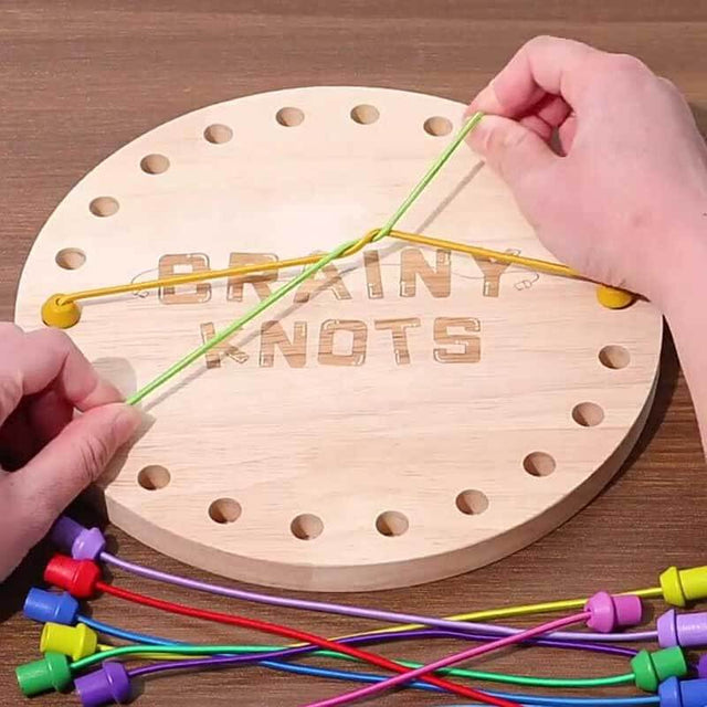 Rope Untangling Game, Twisted Rope Puzzle Game, Untangle Stack Puzzle Sorting Board Game, Brain Teaser Fine Motor Skills Toys, String Solution Central Lacing Toy | Shinymarch