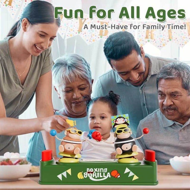 Toddler Board Games for Kids 4-6, Boxing Gorilla Toys for Toddlers 3-5, 2 Player Family Board Games, Easter Birthday Gifts for Boys Girls 3 4 5 6 Years Old | Shinymarch