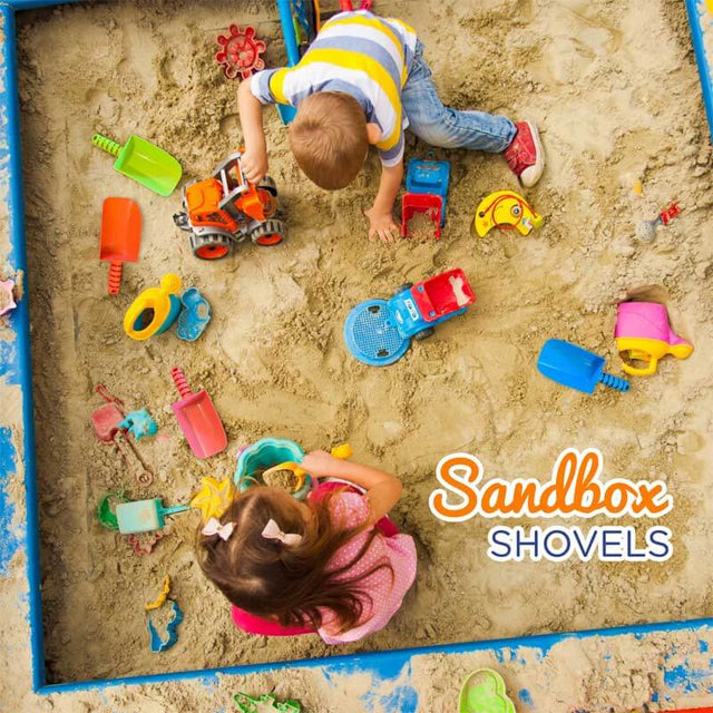 Novelty Sand Shovel for Kids Bulk, 24 Pack Heavy Duty Plastic Beach Shovels - for Planting, Toddler Digging & Garden Tool, Sandbox Toys, End of Year Student Gifts from Teacher | Shinymarch